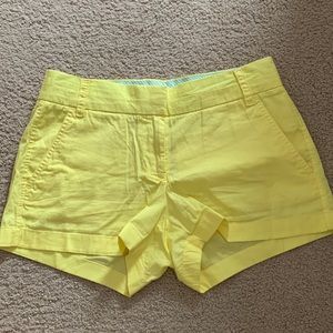 Yellow Jcrew shorts